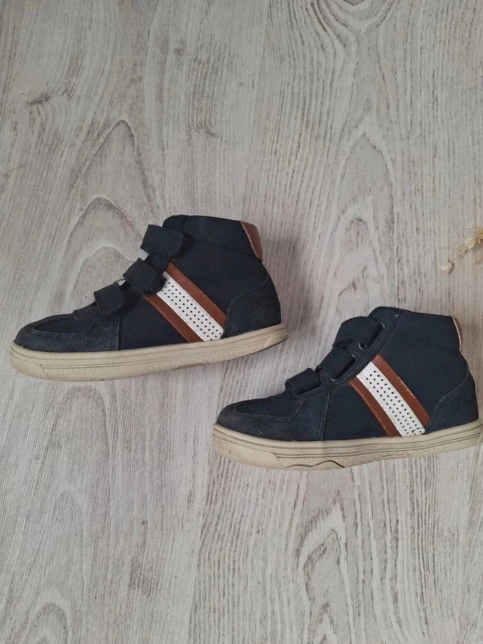 Zapatos/Zapatillas altas marrones/azul marino Vertbaudet - Talla 26 – photo 3
